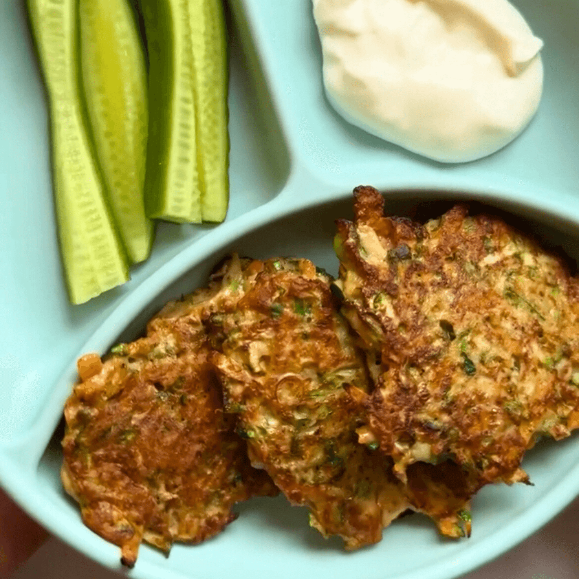 veggie and tree nut fritters for babies