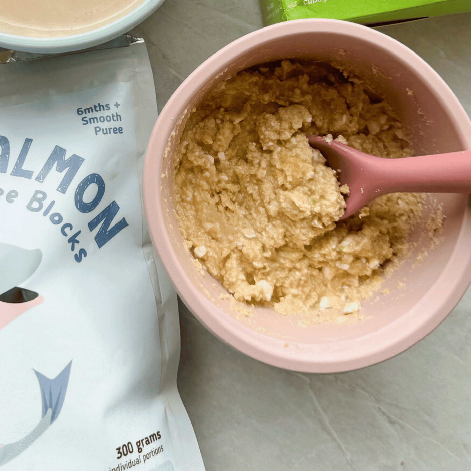 salmon puree bowl for babies