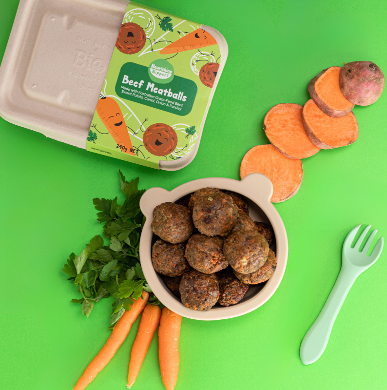 Nourishing Nippers Beef Meatballs (240g)